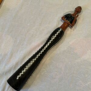 African Figurine Handcrafted Colorful Wooden African Figurine